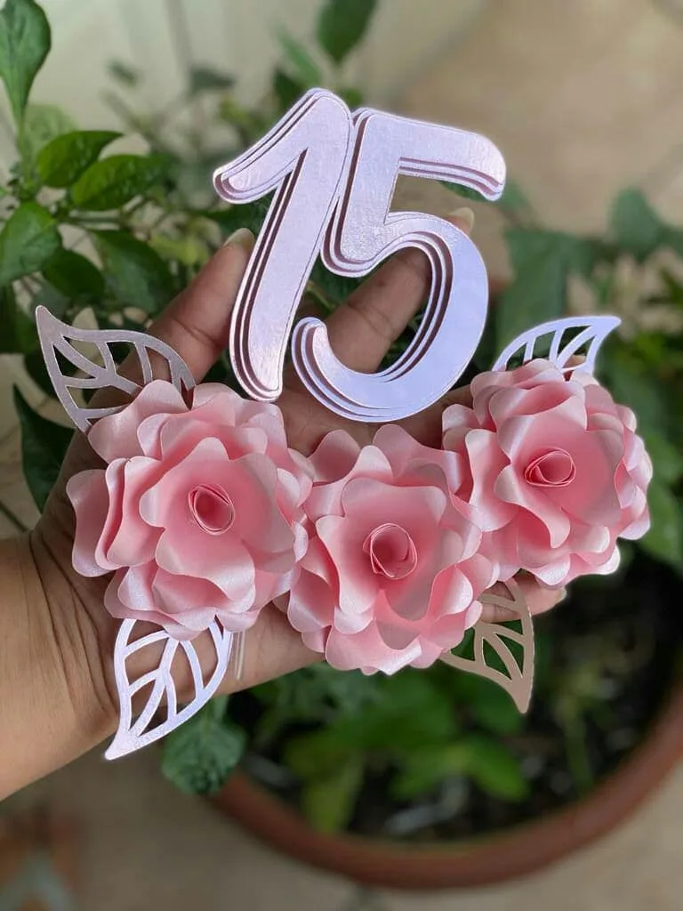 TOPO DE BOLO 15 ANOS