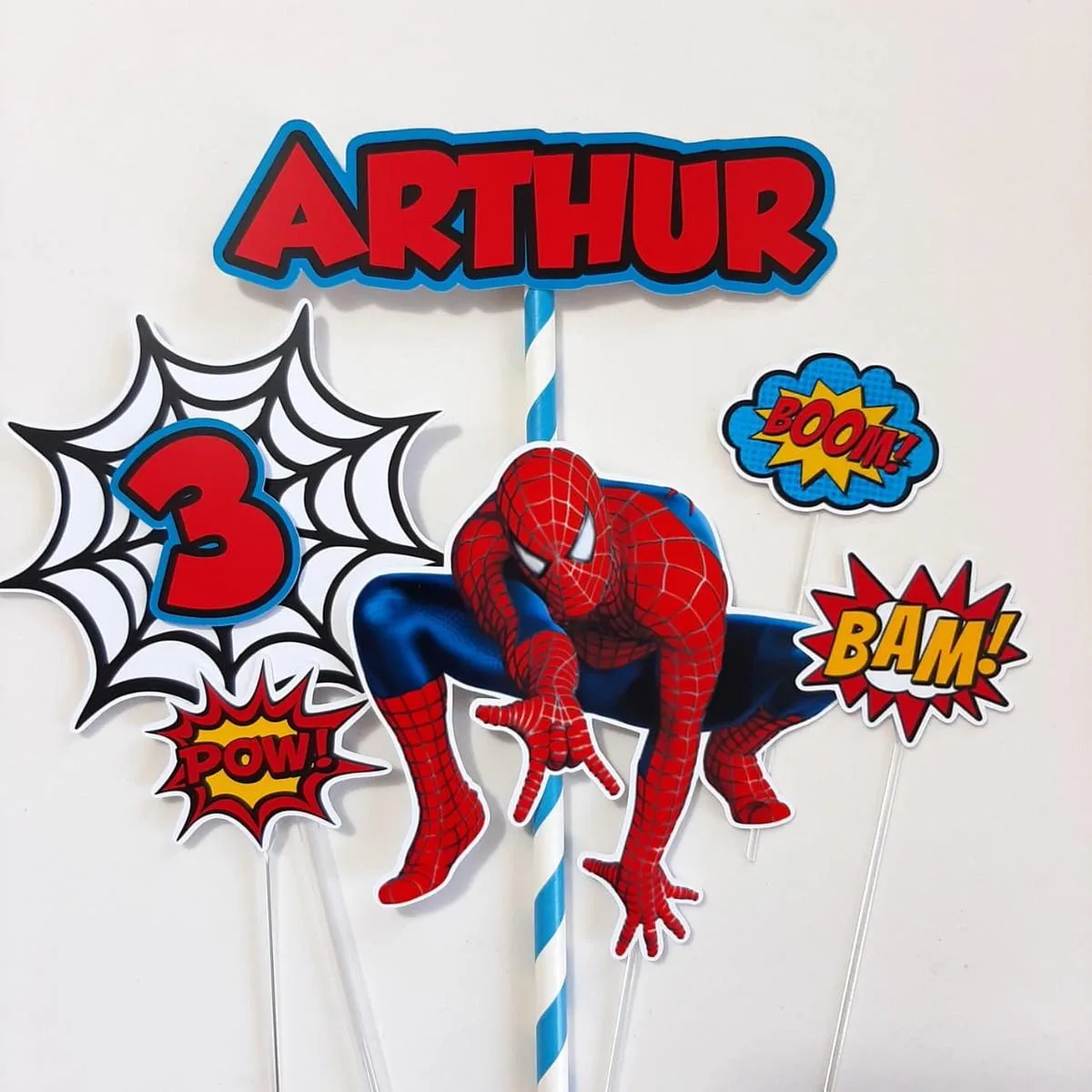TOPO DE BOLO HOMEM ARANHA