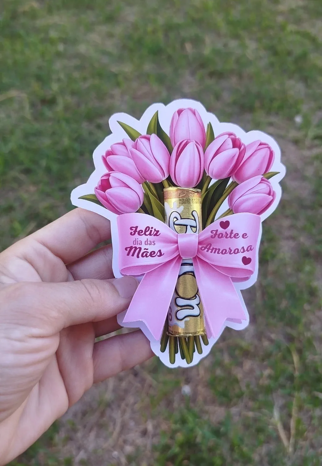 100 Tag Buquê De Tulipas Dia Das Mães- Kists Card Para /mimo