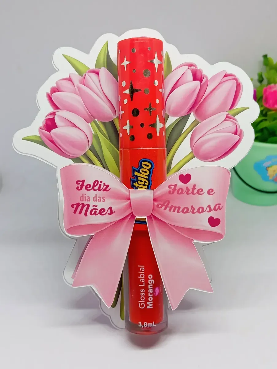 100 Tag Buquê De Tulipas Dia Das Mães- Kists Card Para /mimo